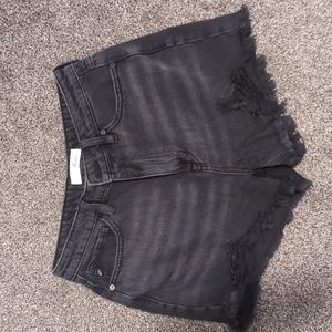 Women's Black distressed KanCan jeans shorts